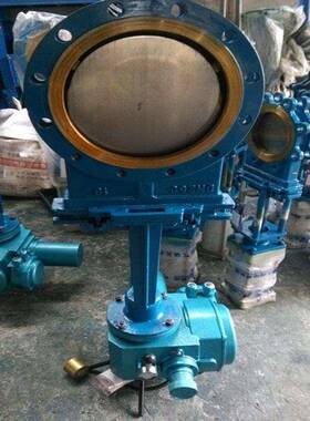 天赋PZ973W-16电动不锈钢碳钢刀闸阀硬密封圆形刀闸阀衬陶瓷