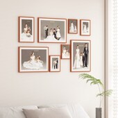 照片墙组合相框装 饰创意高级感沙发背景墙布置洗相片做成挂墙画框