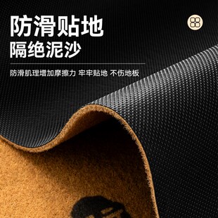 入户门地垫黄色高级感进门除尘脚垫室外蹭土免洗门垫家用玄关地毯