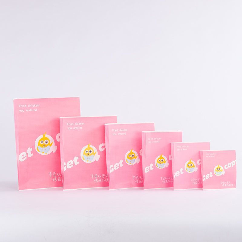炸鸡打包袋防油纸袋一次性食品外卖小吃袋薯条袋炸鸡排包装袋子