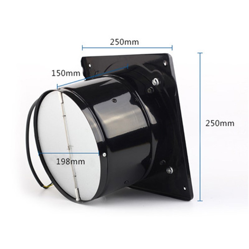 象马排气扇8寸方形大功率厨房油烟窗式强力高速换气扇抽风机200mm