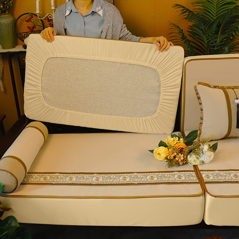 实木新中式沙发笠法式沙发垫套罩巾四季通用全包万能套垫防滑定制