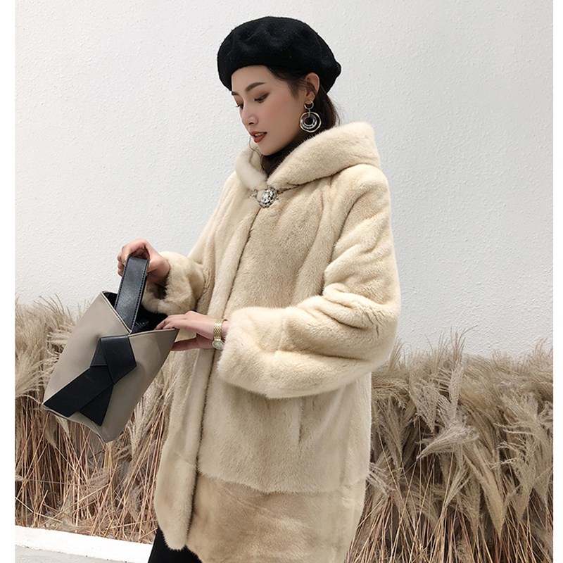 貂皮领扣大衣水钻水貂鸭嘴扣皮草装饰对扣搭扣女装扣子水晶钻钮扣