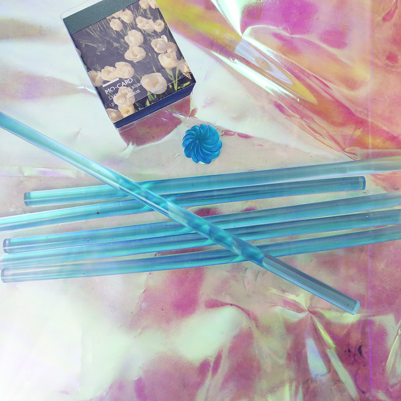 透明蓝色陶瓷蜡透明彩色胶棒7MM配合胶枪火漆印章蜡片DIY制作手账