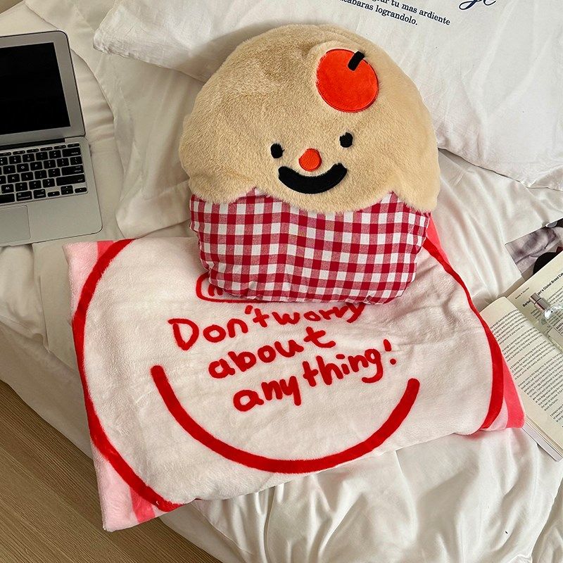 可爱卡通抱枕被子两用毯子二合一客厅卧室宿舍毛绒午睡毯护腰靠枕,居家布艺,抱枕被,淘宝优惠券,粉丝福利购,淘宝优惠卷