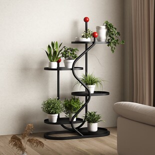 花架2025新款轻奢高级感植物架客厅家用落地式阳台铁艺多层置物架