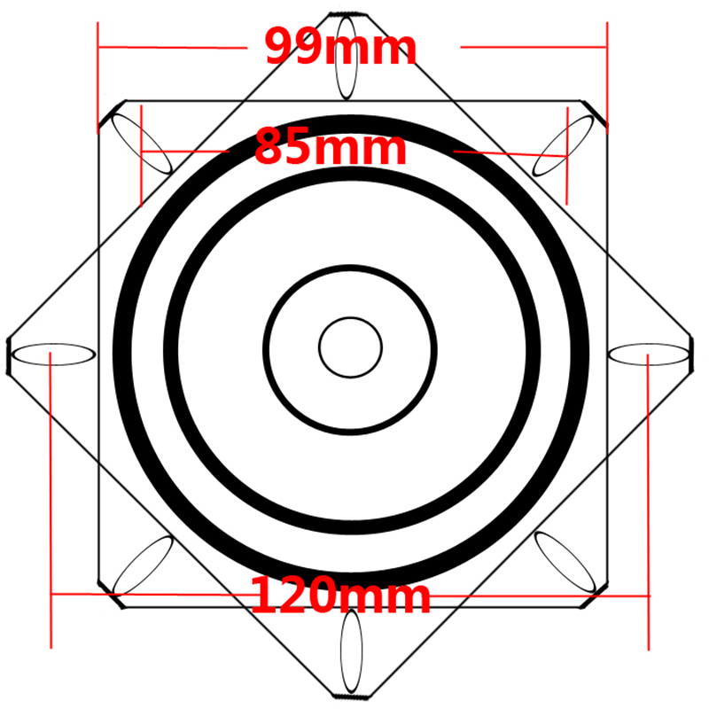 4寸黑色铁万向转盘电视电脑椅子旋转动底座轴承家具五金配件包邮