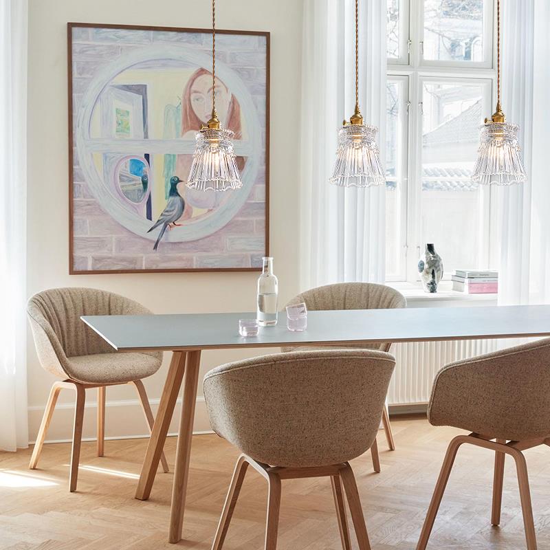 乔 Y836北欧i n风小吊灯卧室床头个凯性餐厅吧台简约s玄关轻法式