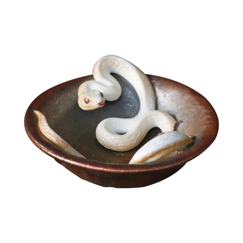 纯手捏粗陶茶烧杯柴杯子茶男士品茗盏杯蛇杯单女功夫茶具主人792