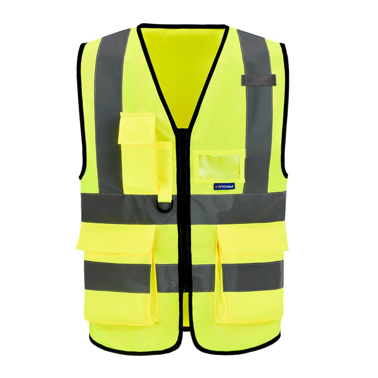 2马1色可选择反光安全背马甲AW3-101反g光衣男工作黄甲心定制反光