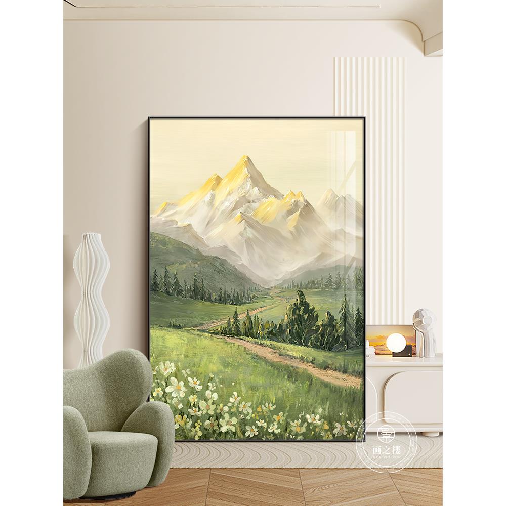 风日照金山关装画山水画客LD0767厅挂画靠山图沙发背景墙景饰落地
