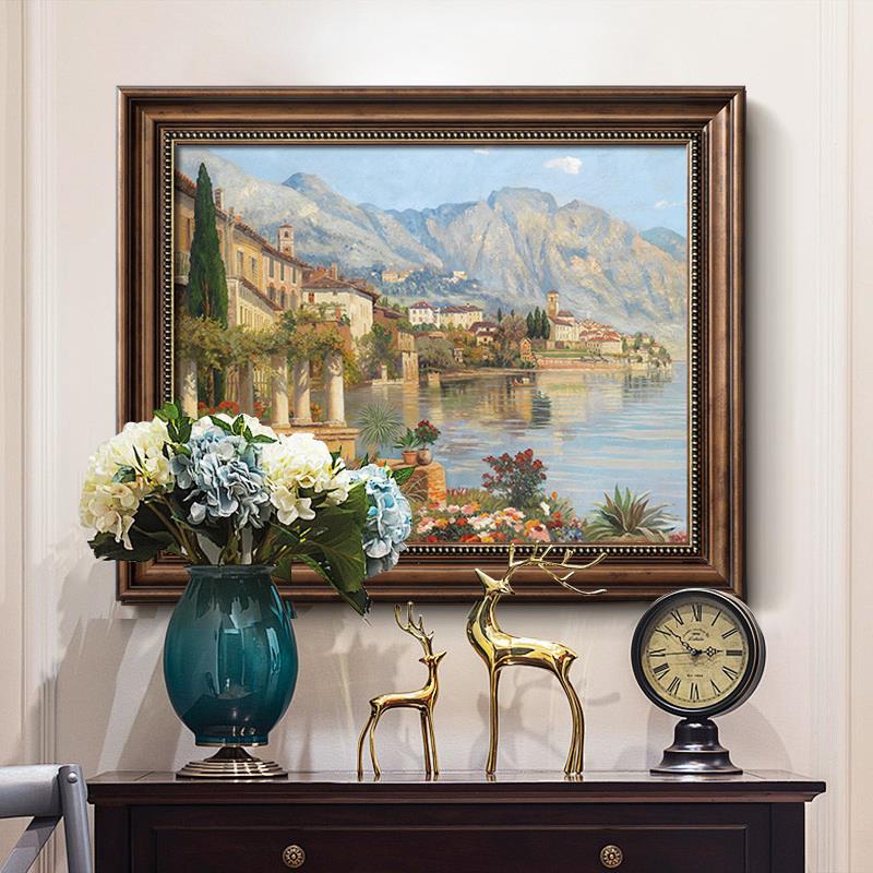 电箱装饰画法DX-04式复古客厅入电户玄关餐厅遮表挡配电箱源盒液