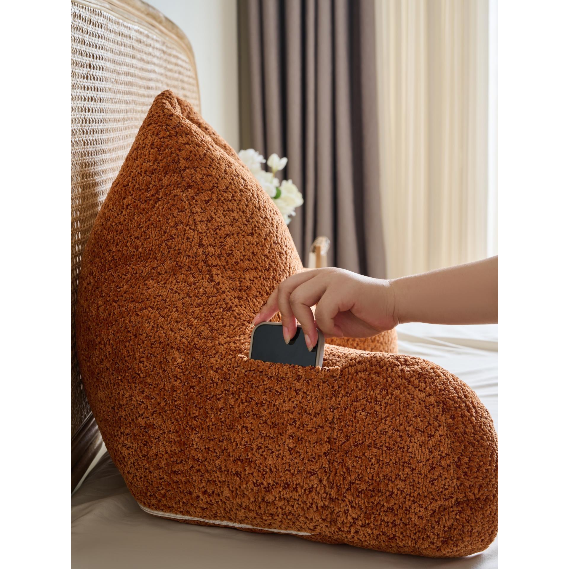 舒可眠物新款角沙发靠枕床头靠垫ZLN语榻榻米软包大靠背护牛腰拆