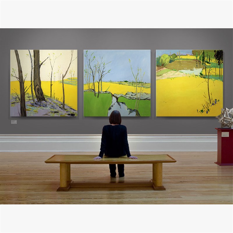 客厅装饰画现代简约田园风景卧室画三联餐厅大尺寸沙发背景墙挂画