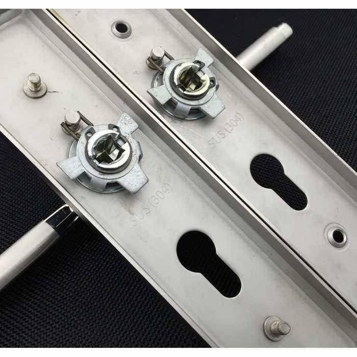 门锁房门304不锈钢老款把手50孔室内铝合金木门体卫生间锁舌130双