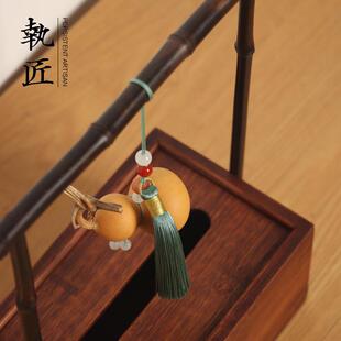 手工竹制提拿纸巾盒客厅抽专用新桌面盒子家用餐巾纸纸盒饭店中式