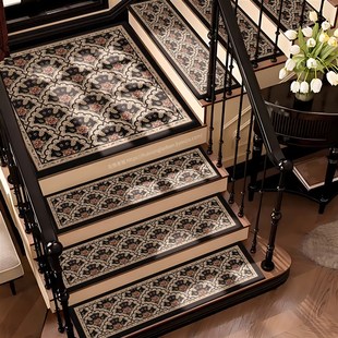 弥赛尔楼梯垫免胶自粘防滑垫硅藻泥实木踏步垫家用旋转台阶地毯