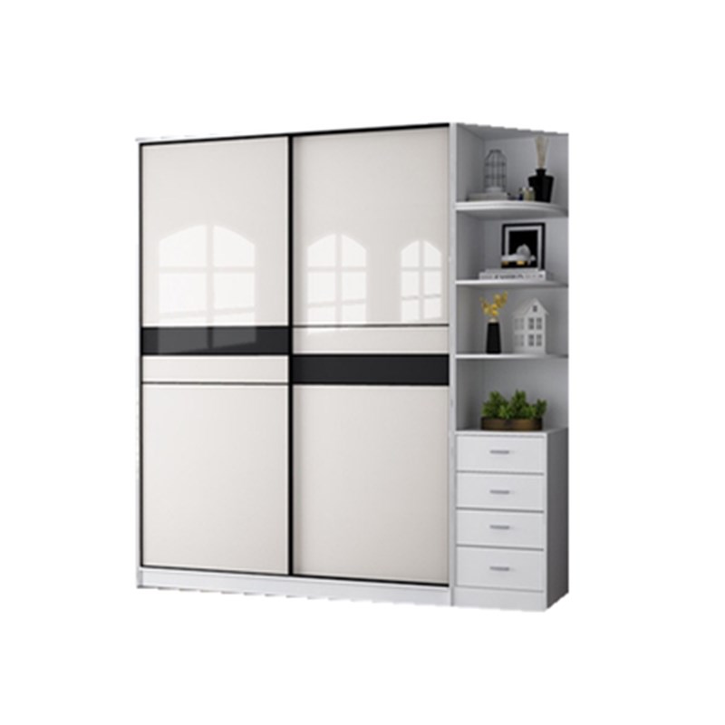 定制衣柜门推拉门极窄移门欧式简约实木耐磨无异味衣橱门