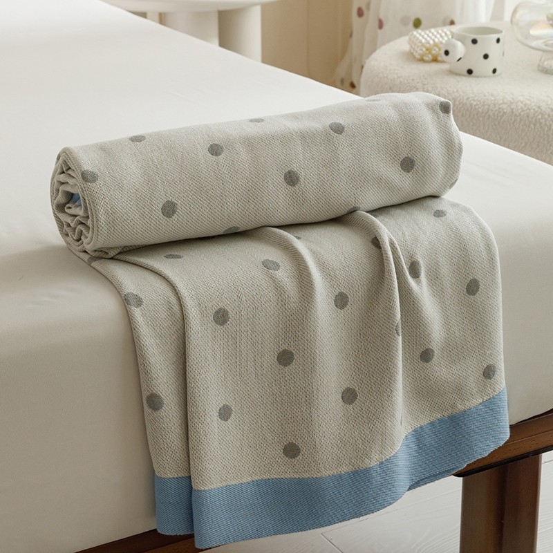 夏季竹纤维毛巾被薄款竹棉双层纱布冷凉感毯子夏凉被沙发用小毯子