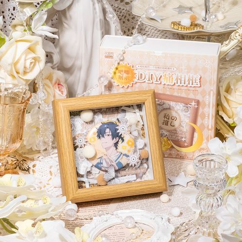 语闲碎月旧庭相框手工diy材料徽章摆台吧唧展示谷美装饰桌面摆件