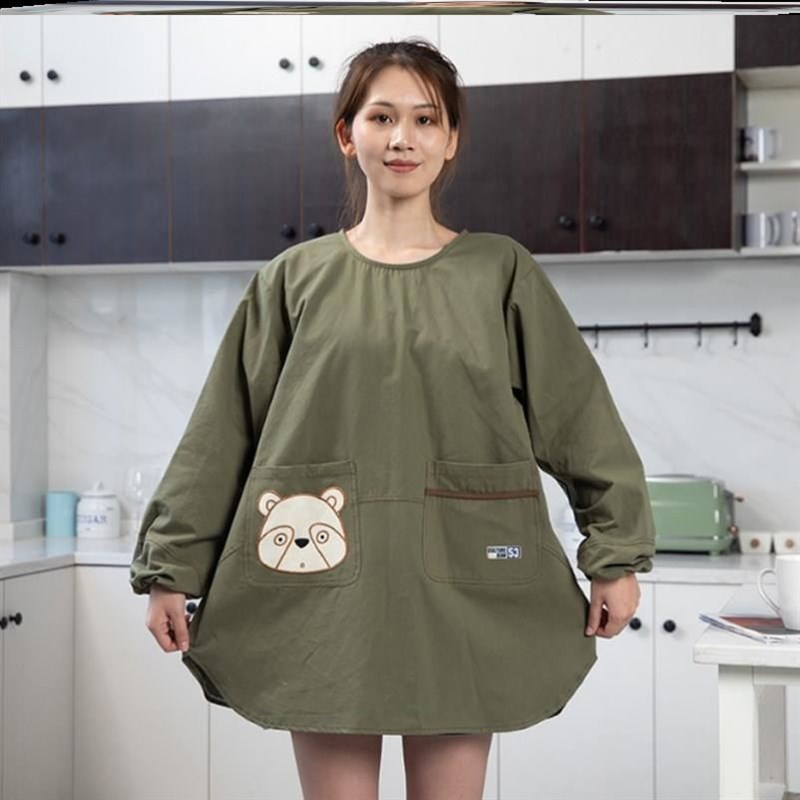 时尚围裙女洋气冬天日韩系高级全棉可爱公主风女士罩衣小个子短款