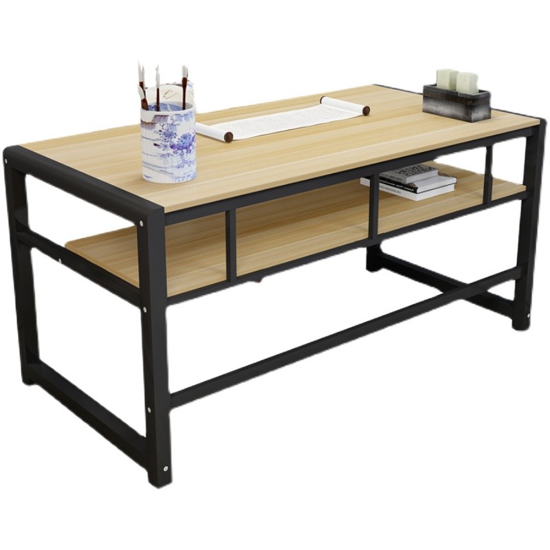 书桌现代简约电脑桌书法桌家用书画桌层桌子学习桌培训桌写字台