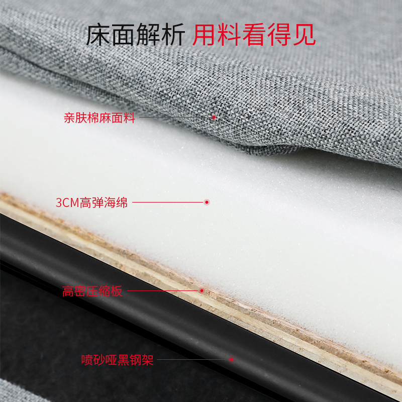 瑞仕达折叠床单人办公室午休午睡床家用简易躺椅便携床医院陪护床