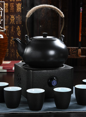 中式煮茶电陶炉煮酒器电温酒器加热烫酒壶家用白黄酒杯酒具套装