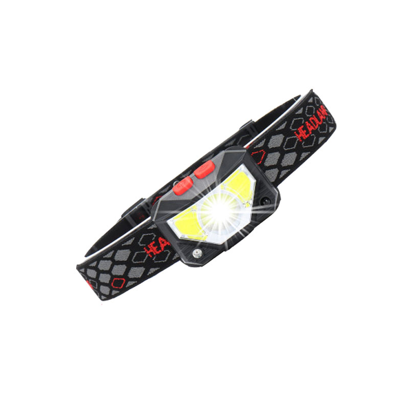充电感应头灯续航久大容量内置18锂电USB充电警示红光救生调节