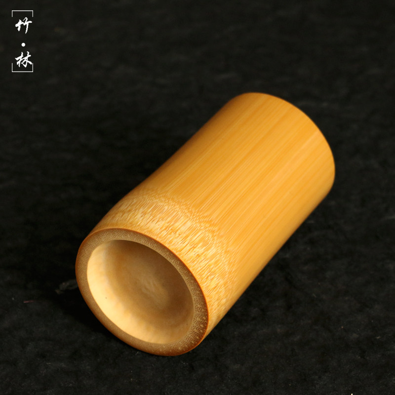 精品纯手工精磨天然老玉竹小竹筒DIY茶叶虫罐子竹节罐竹雕小笔筒