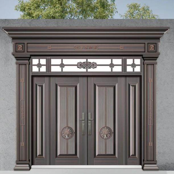 农村自建房防盗门锌合金别墅大门带门头门柱卡门系列铸铝门防火门,鲜花速递/花卉仿真/绿植园艺,割草机/草坪机,淘宝优惠券,粉丝福利购,淘宝优惠卷