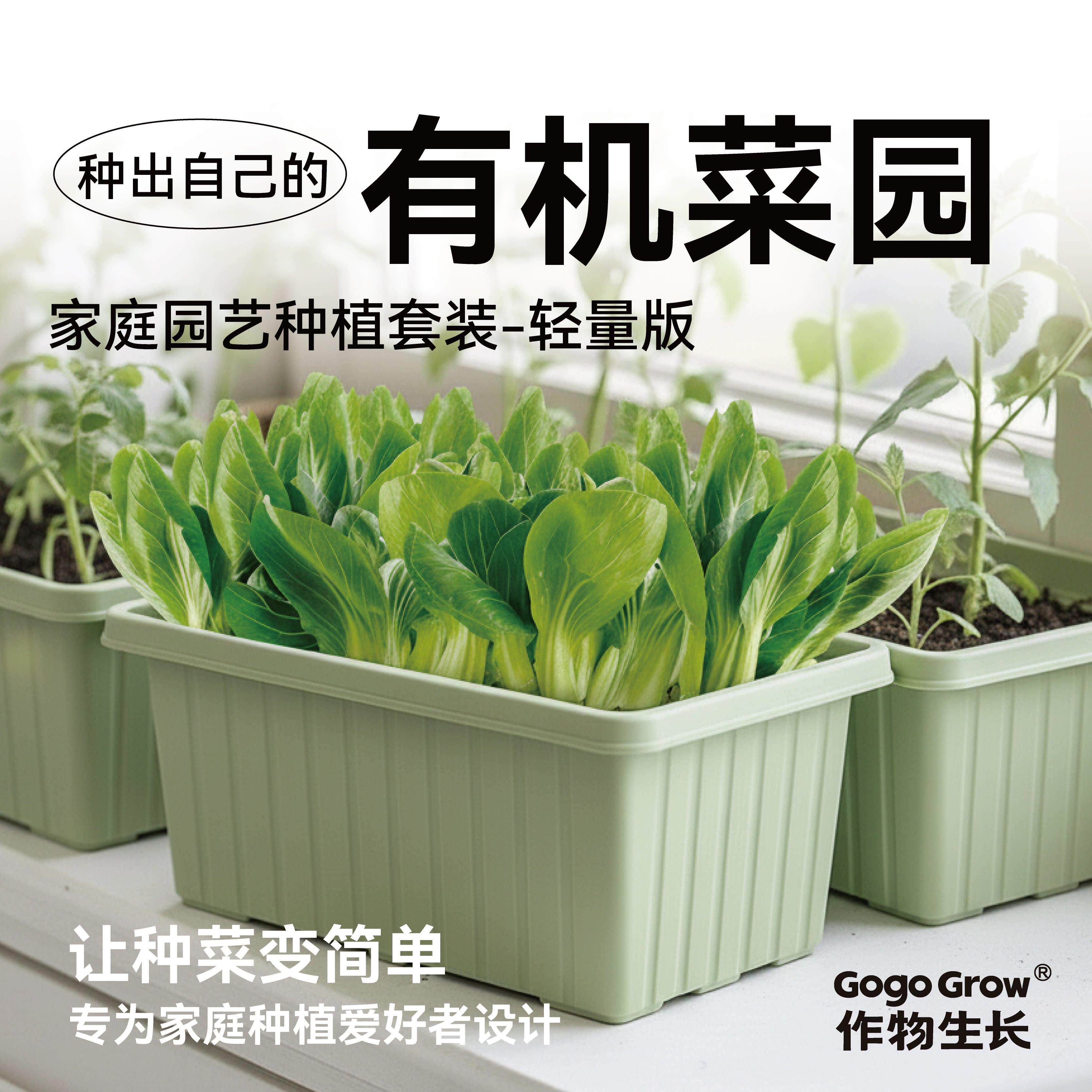 作物生长家庭园艺种植套装轻量版可食用有机蔬菜盆栽阳台种菜工具