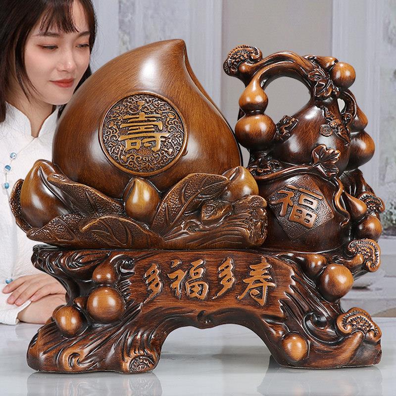 大寿桃摆件长辈祝寿贺寿过大寿6080送父母老人创意生日礼物