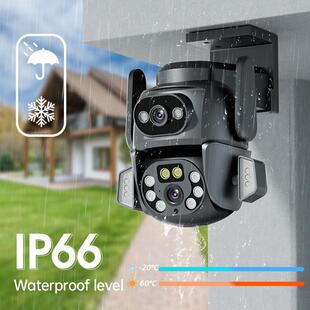 Q821A面WII清夜远程视家用 跨销境热3D定位智能监控摄像头双画FCM