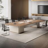 议桌长公桌简约现代大型条桌培训会接待桌长洽谈会议室办985桌椅