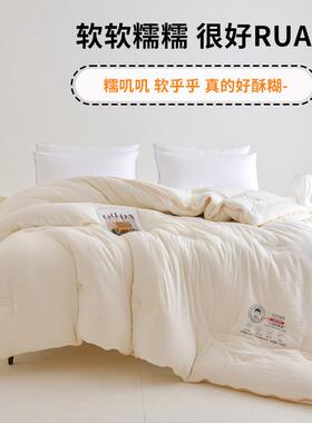 A类大豆纤被维子母被拉二合一被子芯加厚冬链被保被暖D-6788芯礼