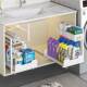 厨房篮下槽水置物架抽拉GNR式 拉双层放调料零食瓶罐收架橱柜纳分