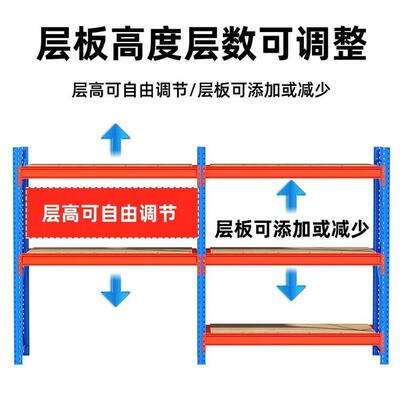 现货可调494节强承重厂货工架多层加厚工重业型仓库仓超储货架置