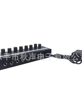 HA8008路229监耳机放器耳号放信分配器一进八出听监听功大放