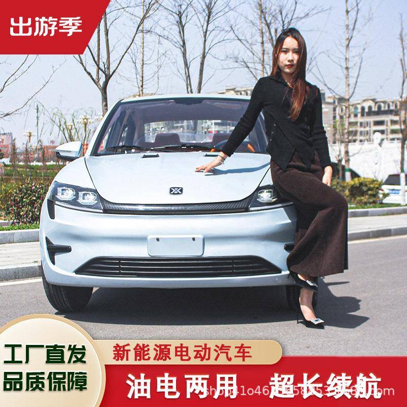 新款新能源大迈电动四轮车家用女士代步车小型轿车油电两用老头乐