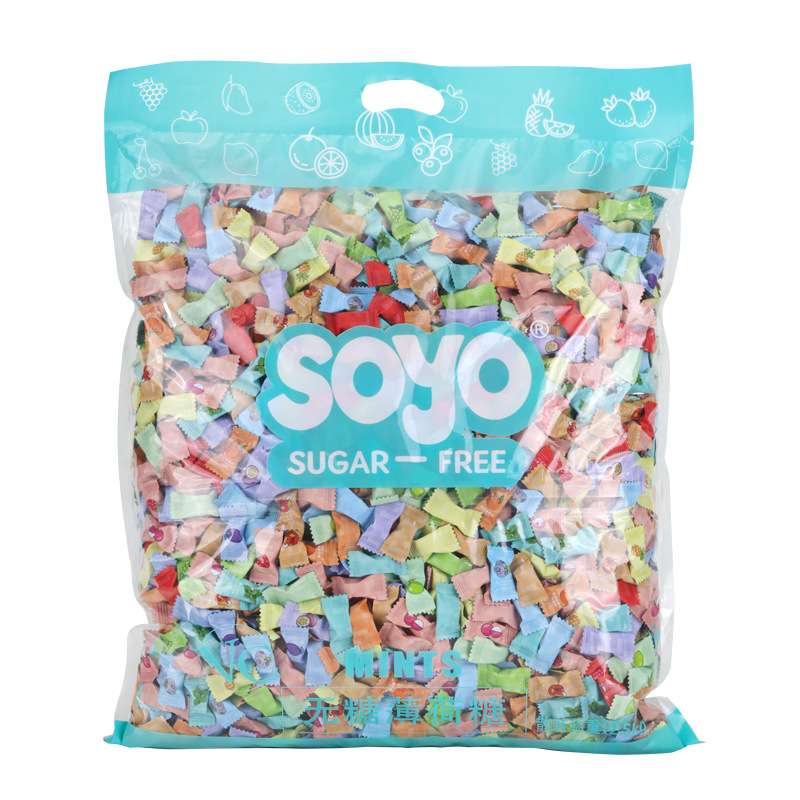 SOYO】12口味维C无糖薄荷糖招待火锅酒店水果味口香糖清新口气