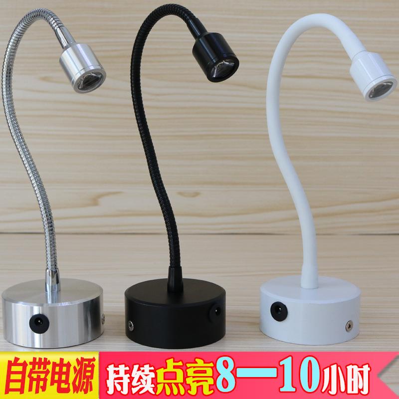 厂家直销酒吧吧台led可移动3w聚光灯酒柜迷你无线充电遥控小射灯