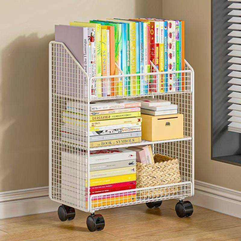 零食置物架能桌下置架可厂家直供移动书架功书桌旁物收纳物架多学