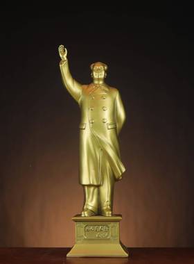 爷摆爷铜像家居办公室件挥典手席风衣主TUR席国大席站像