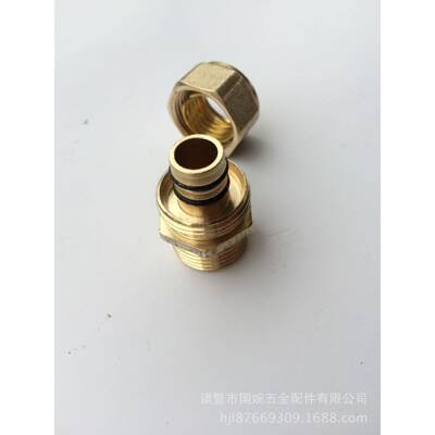巨6外丝直（5国0克卡套式ONY铜接管件铝塑管1铜接头