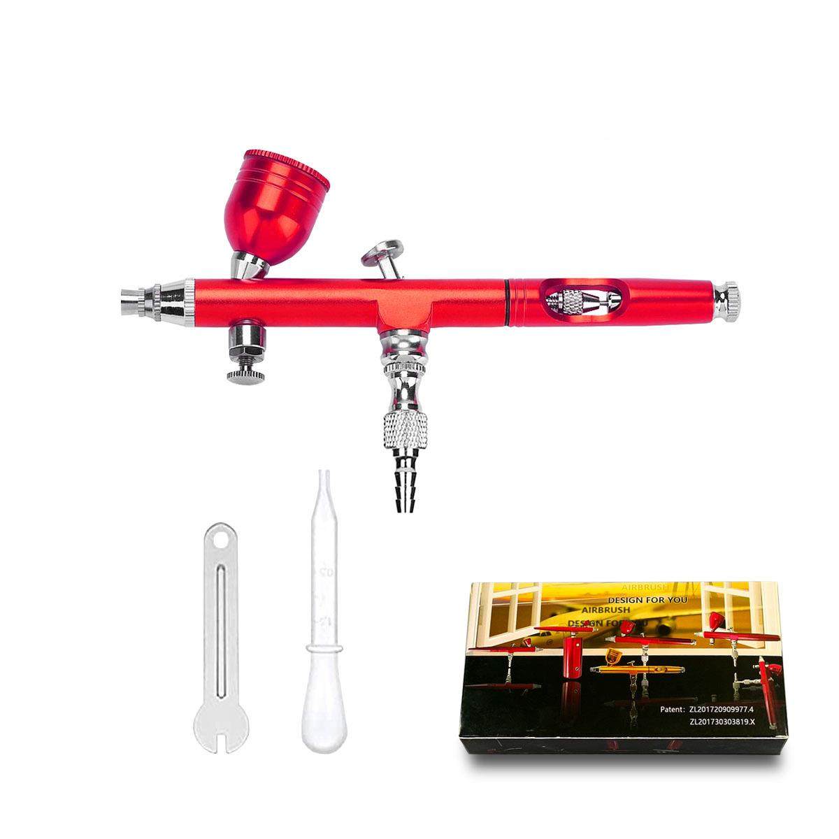 AR18笔喷上绘色彩绘汽车喷漆笔美工模型美术喷AR180-红笔口径0.3-