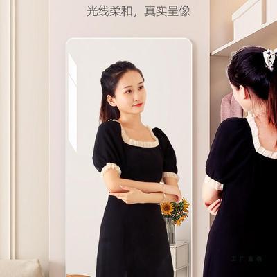 身穿衣镜衣柜柜镜子内装隐形贴门粘贴试全RSE衣墙镜宿舍贴自粘玻