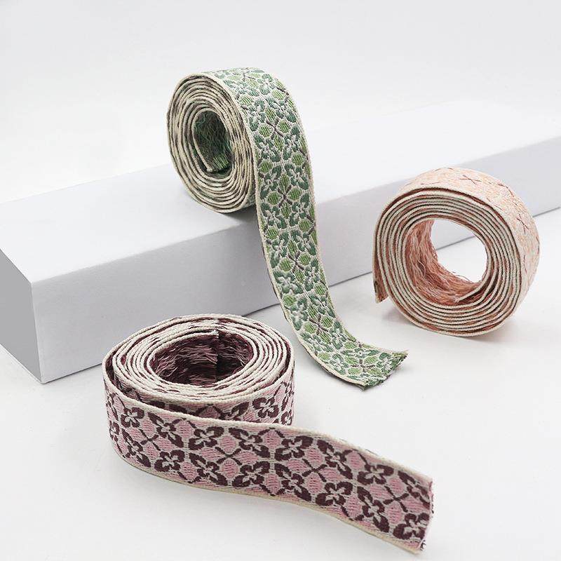 25码一卷绣边织带花涤纶包边带头蝴蝶结服装刺辅饰JDS料DIY服装配