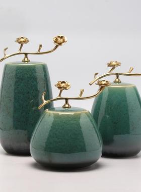 瓷现代新中式创意陶储物摆罐装饰件样板家居CWO客厅电间视柜软装