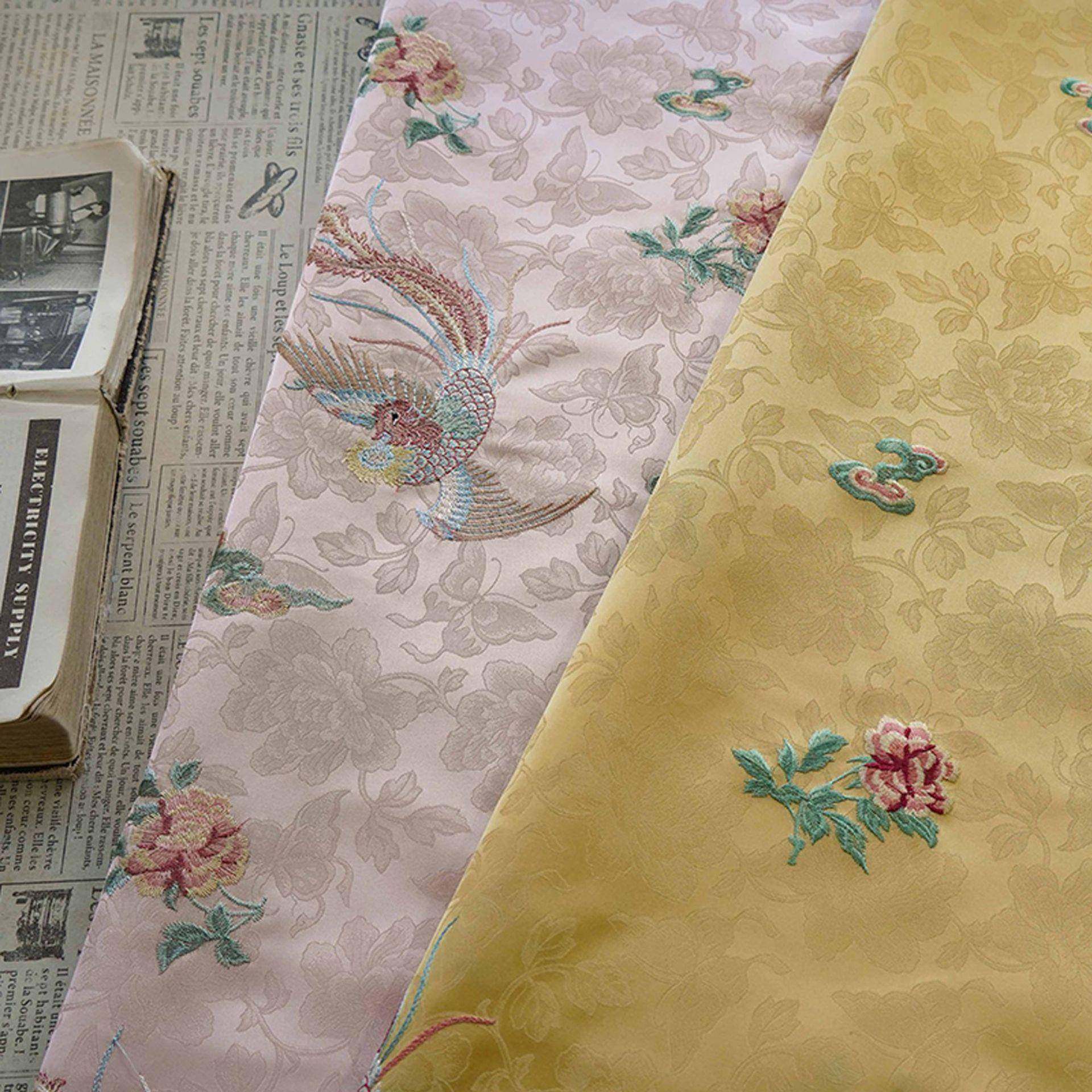 汉新中式仿宋锦细绣花HH5467-3面料国风服旗袍马精提花甲布料,居家布艺,绣布,淘宝优惠券,粉丝福利购,淘宝优惠卷
